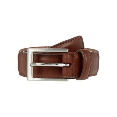 Big and tall designer tan silver pink buckle belt